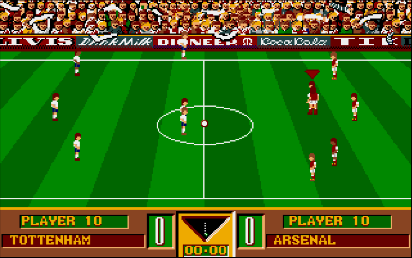 Gazza's Super Soccer - Atari ST game screenshot (1989) by Empire